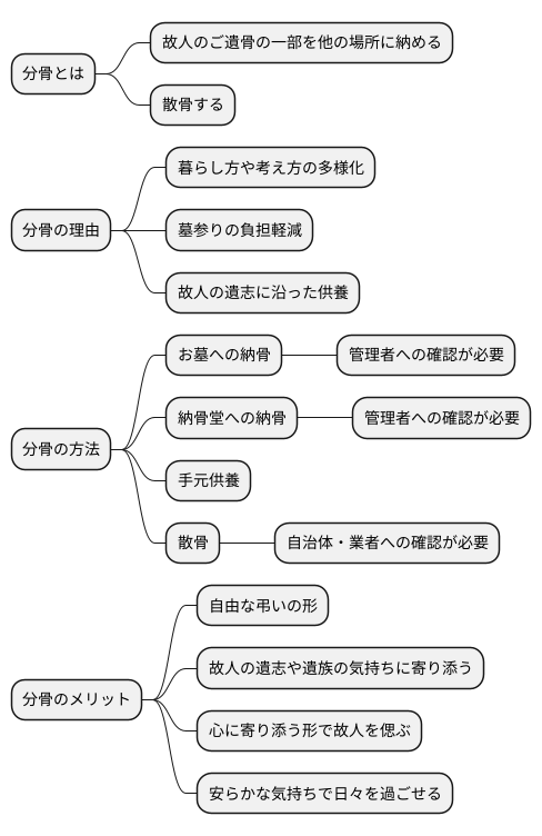 分骨とは